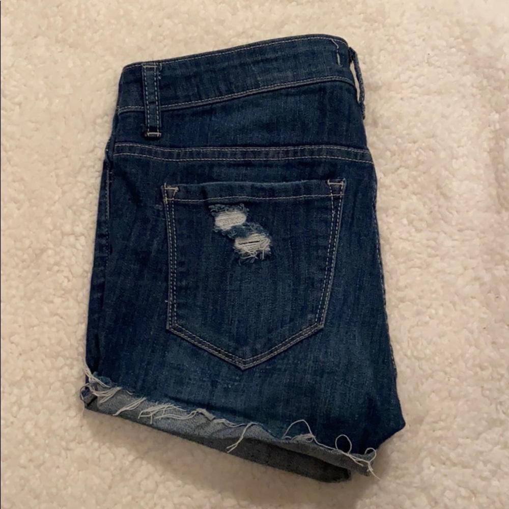 Frayed Denim Shorts
